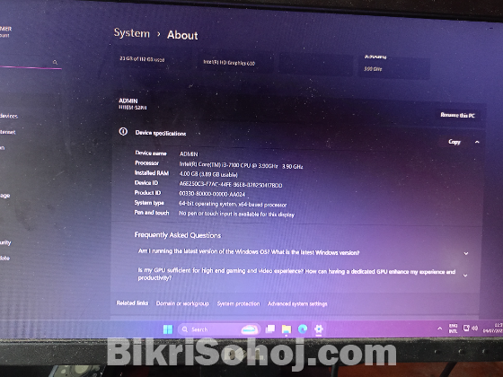 I3 7th Gen Pc